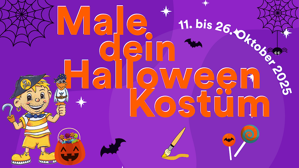 Veranstaltungsgrafik zur Ferien-Malaktion