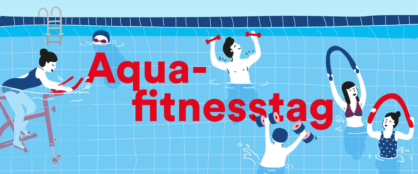 Veranstaltungsgrafik zur Veranstaltung "Aquafitnesstag" im Badehaus Benrath
