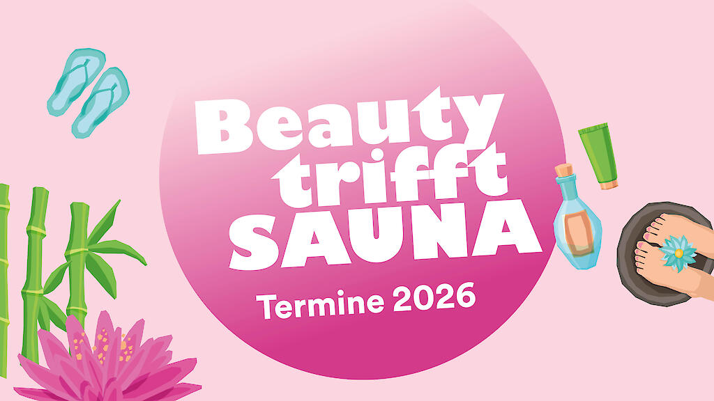 Veranstaltungsgrafik Beauty trifft Sauna in der Münster-Therme